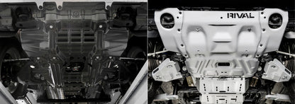 Aluminum Engine Bash Plate - Toyota Hilux 2015-On / Toyota Fortuner 2015-On | New Design RIVAL 4x4 Australia