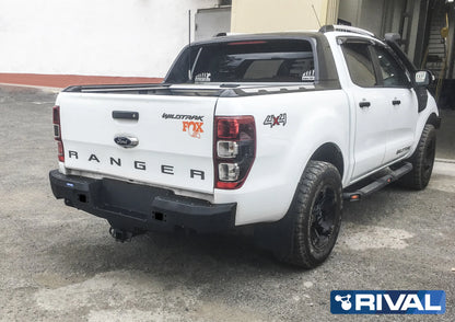 Aluminum Rear Bar - Ford Ranger PX1, PX2, PX3, includes RIVAL Spotlights (Set of 2) RIVAL